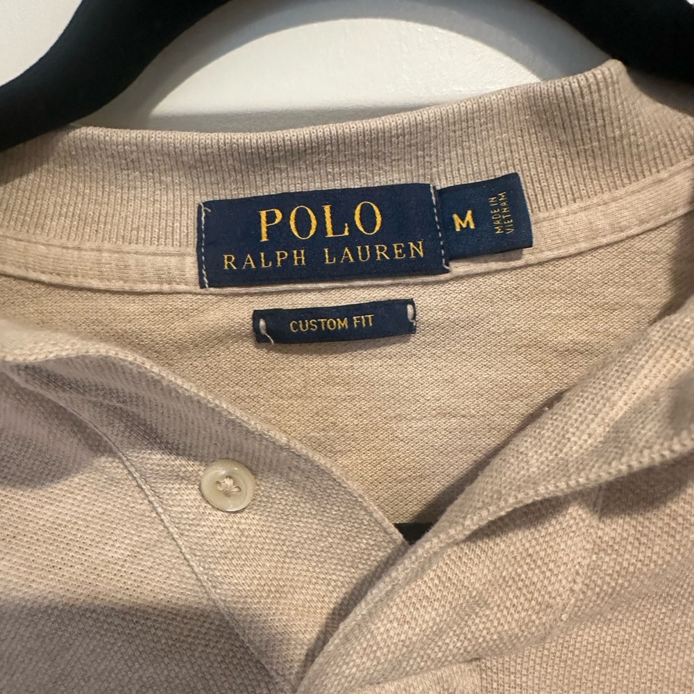 Polo by Ralph Lauren Men's Tan Polo Shirt - Picture 2 of 4